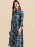 11ffa85f-6210-45ea-b7b2-34fc1ac7de231691666179291MIRCHIFASHIONWomenBluePrintedSequinnedKurta1
