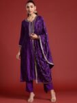 2168c82e-b85f-48b9-b010-2ad343c65b7b1717068256690-Indo-Era-Purple-Embroidered-Straight-Kurta-Trousers-With-Dup-11