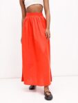 1d028d69-6c2a-4108-80de-0719ab33a8081721125409309-DressBerry-Bright-Coral-Orange-Gathered-Maxi-Skirt-796172112-2