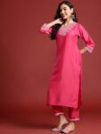 90b663e3-1318-4f63-b123-53357ed275551716893155870-Indo-Era-Pink-Embroidered-Straight-Kurta-Trousers-With-Dupat-5