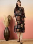 25217117-7aae-474e-bc35-73fc6d6e1c041714634387448WomensWearBlack-MulticolorViscoseRayonGeometricPrintedKurta1