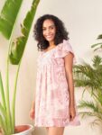 2e7fee7a-1844-4943-bfdd-4aa0df3126fc1711641760791SASSAFRASFloralPrintFlutterSleeveGeorgetteEmpireDress1