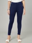 24c3e22b-941c-4e0f-8101-d0ef021e5af71693472470101FITHUBWomenNavyBlueSharpSlimFitHigh-RiseTrousers1