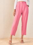 355ff1b0-e9f7-4100-bc1d-76b1979aac141711687582655SASSAFRASWomenTaperedFitHigh-RisePleatedTrousers1