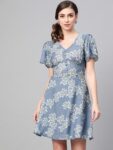 e48cf4ef-a562-46fd-937f-edcfb82ff12a1580104205123-SASSAFRAS-Women-Blue-Printed-A-Line-Dress-5431580104203018-1 (2)