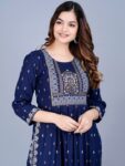 1f728381-57bc-47b5-a7e6-ec4404b5fc611674014417324KALINIWomenBlueGeometricPrintedFlaredSleevesSummerSheersAnar1 (1)