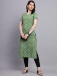 b52070f1-f9cc-4121-bfa0-0b1769d75b5f1694765133677KALINIWomenGreenGeometricPrintedSequinnedKurta3