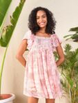 2e7fee7a-1844-4943-bfdd-4aa0df3126fc1711641760791SASSAFRASFloralPrintFlutterSleeveGeorgetteEmpireDress1