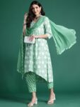 2c0a7718-ee7f-4a92-9ca4-528e48b40e9e1712568678256-Indo-Era-Green-Printed-A-Line-Kurta-Trousers-With-Dupatta-se-5