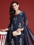 9d14bdc8-32a5-43db-940c-9400b52111ae1730198861081-Indo-Era-Floral-Printed-Sequinned-Pure-Cott