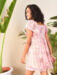 2e7fee7a-1844-4943-bfdd-4aa0df3126fc1711641760791SASSAFRASFloralPrintFlutterSleeveGeorgetteEmpireDress1
