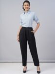 9d096614-0a0b-4409-95cf-a943864c5e481718622602827FITHUBWomenTaperedFitHigh-RisePleatedTrousers1