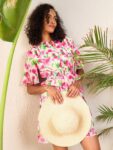 7cbd61d2-33e3-433b-99b6-6b9ccf1fe2521712199700267SASSAFRASFloralPrintFlaredSleeveGeorgetteFitFlar