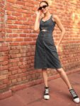 72c3df84-efcf-4ea7-b48d-b1fcc487d4431704362579614-SASSAFRAS-Black-Cut-Out-Detailed-Denim-A-Line-Dress-83417043-1