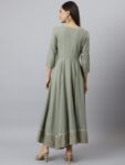 edeafd5c-1357-471b-8763-1419e67f3bc61674546370296KALINIWomenGreyStripedKeyholeNeckFlaredSleevesAnarkaliKurta1