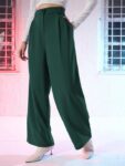 ecadcd99-cb76-49fb-9b17-8f117b391d401718972848159-SASSAFRAS-Women-Green-Loose-Fit-High-Rise-Pleated-Par