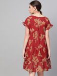 a8e088d2-e2eb-4d88-9882-b458df51340c1580103481961-SASSAFRAS-Women-Red-Printed-Empire-Dress-581580103479583-1