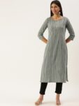 6839ab9b-76be-4d9a-91c0-3606d000e61d1708662149848KALINIWomenStripedSequinnedKurta5