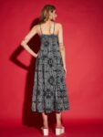 c9fe9097-012d-46c2-a1b6-4252293d9a5a1683371815749SASSAFRASBlackEthnicMotifsPrintA-LineMidiDress4
