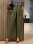 858d98d8-e13a-4e4c-a86f-979d687aaf541725884513698-DressBerry-Women-High-Rise-Pleated-Pure-Cotton-Trousers-5311-1