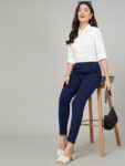 24c3e22b-941c-4e0f-8101-d0ef021e5af71693472470101FITHUBWomenNavyBlueSharpSlimFitHigh-RiseTrousers1