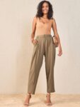 3158ef22-19d7-44c5-a042-9a899a6304791714744890964SASSAFRASWomenTaperedFitHigh-RisePleatedTrousers1
