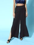 21deaf46-b93b-4d3e-835e-673ce77fabc21685612356044SASSAFRASWomenStylishBlackSolidHigh-RiseTrousers4