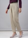 c252856b-2679-43f9-8306-7b80f504e5ad1718623075921FITHUBWomenTaperedFitHigh-RisePleatedTrousers1