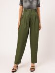 858d98d8-e13a-4e4c-a86f-979d687aaf541725884513698-DressBerry-Women-High-Rise-Pleated-Pure-Cotton-Trousers-5311-1