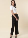 6ddc312b-753d-4655-a1dd-c21e0567fd041702297788631FITHUBWomenBlackSmartFlaredHigh-RiseLintFree