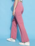 9c24460a-82ef-4c9e-9271-5fa34e5d386e1694585693687FITHUBWomenPeach-ColouredRelaxedStraightLegFlaredHigh-RiseEa1