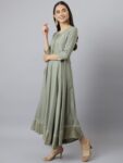 edeafd5c-1357-471b-8763-1419e67f3bc61674546370296KALINIWomenGreyStripedKeyholeNeckFlaredSleevesAnarkaliKurta1