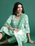 2c0a7718-ee7f-4a92-9ca4-528e48b40e9e1712568678256-Indo-Era-Green-Printed-A-Line-Kurta-Trousers-With-Dupatta-se-5