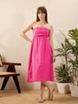 c38d2c5a-d654-4965-8b6b-587e10c5a4bc1714359767743SASSAFRASOff-ShoulderA-LineMidiDress2