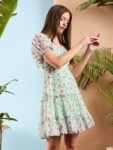 1546012b-e7f7-41b8-a548-caa85adddfcc1716192743226-SASSAFRAS-Floral-Printed-Puff-Sleeve-Fit–Flare-Dress-597171-1