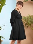 64ffd4da-3d36-4c0d-8673-022ed38f490c1714189812404-SASSAFRAS-Black-Pure-Cotton-A-Line-Dress-4371714189812113-2