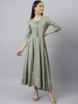 edeafd5c-1357-471b-8763-1419e67f3bc61674546370296KALINIWomenGreyStripedKeyholeNeckFlaredSleevesAnarkaliKurta1