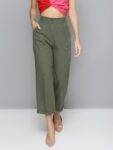 ea4344b1-280b-4021-a9b8-5d67e20f96a81616490669283-SASSAFRAS-Women-Olive-Green-Regular-Fit-Solid-Pure-Cotton-St-1