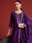 2168c82e-b85f-48b9-b010-2ad343c65b7b1717068256690-Indo-Era-Purple-Embroidered-Straight-Kurta-Trousers-With-Dup-11