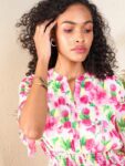7cbd61d2-33e3-433b-99b6-6b9ccf1fe2521712199700267SASSAFRASFloralPrintFlaredSleeveGeorgetteFitFlar