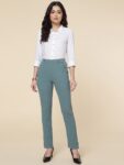 9d410b45-40ac-48e8-a768-9ce8319aa2601693643648083FITHUBWomenOliveGreenRelaxedStraightLegStraightFitHigh-