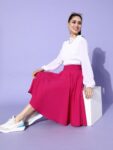 84fb5715-7ba9-4563-905b-f4974775aa011634558935675-Berrylush-Women-Pink-Solid-Flared-Skirt-8611634558934699-1