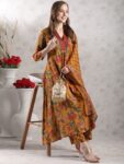 42cd54a4-e285-4764-bb9b-f422a3155e8a1732010949343-KALINI–Floral-Printed-V-Neck-Anarkali-Kurta-with-T