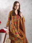 42cd54a4-e285-4764-bb9b-f422a3155e8a1732010949343-KALINI–Floral-Printed-V-Neck-Anarkali-Kurta-with-T