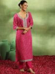 b3bc525e-ed08-4561-8a2a-daec18214db51733728453377-Libas-Bandhani-Embroidered-Sequinned-Kurta-with-Trouser–Dup-6