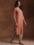 983db063-7d6b-4251-b064-1fa73a4cf3591734620936029RustfloralprintedempirekurtawithprintedSalwarprintedDupatta1
