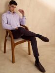 5e3a845c-73f3-436e-8473-b31b6fd72c341711549180329DENNISONMenSmartTaperedFitEasyWashPleatedTrousers6