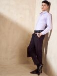 5e3a845c-73f3-436e-8473-b31b6fd72c341711549180329DENNISONMenSmartTaperedFitEasyWashPleatedTrousers6