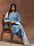 dc069ed3-25d5-4de6-afb2-67e157c2a9101730975454737-Libas-Blue–White-Floral-Printed-V-Neck-Pure-Cotton-Kurta-wi-6