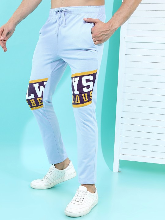 e9576980-424f-4b76-9fc5-43ffee674a0c1670477638145HIGHLANDERMenBlueTypographyPrintedTrackPants4